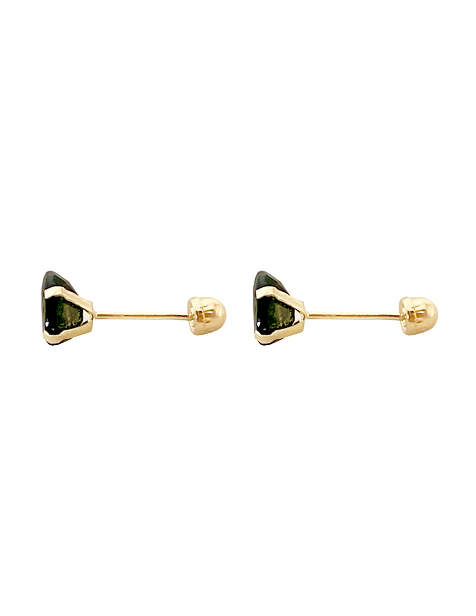 Broquel Oval de Zafiro en Oro de 10k