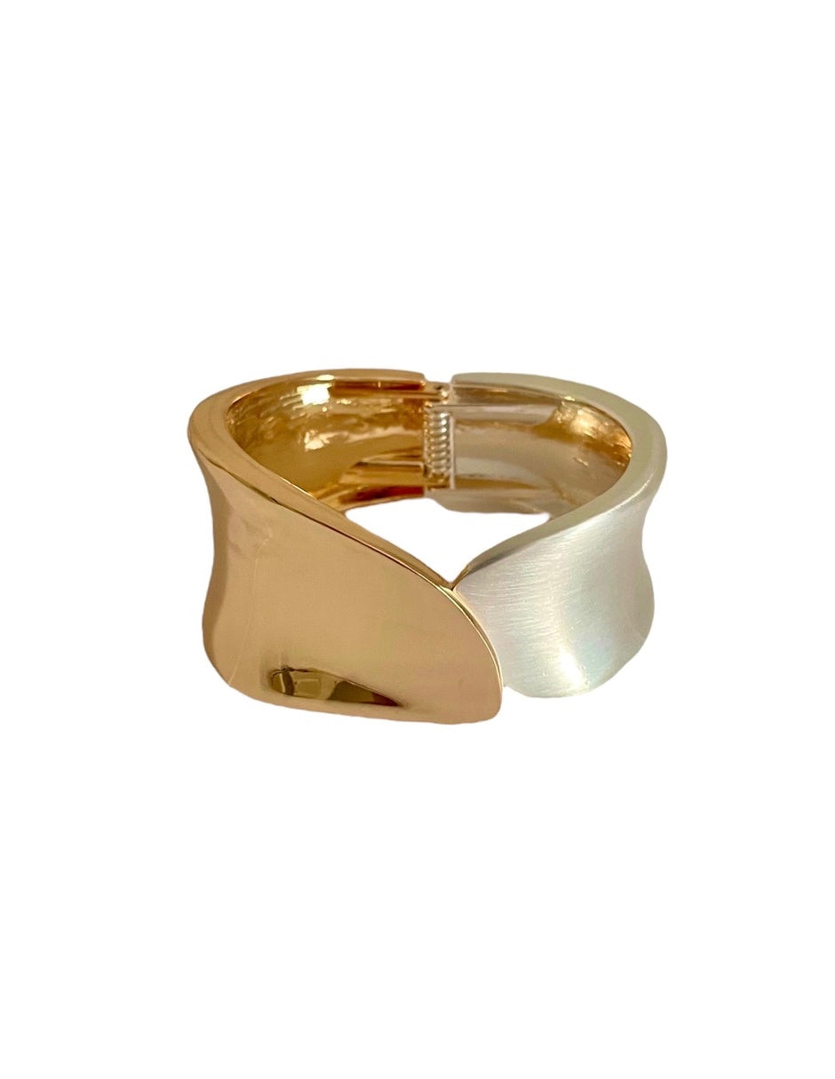 Brazalete en Chapa de Oro 14k