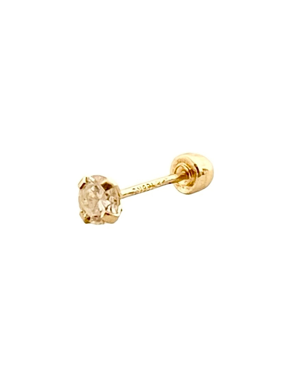 Piercing de Diamante 2mm en Oro de 10k