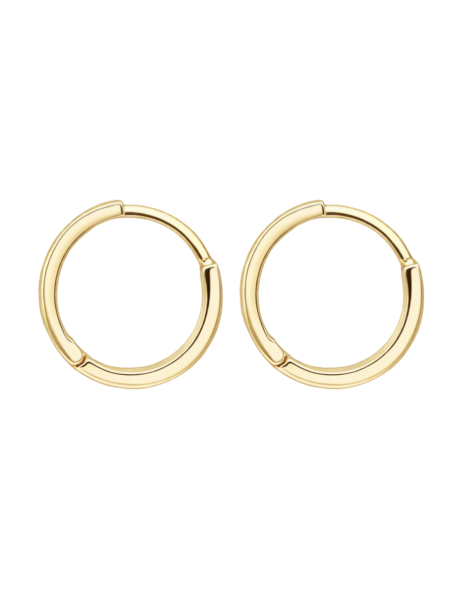 Arracadas con Zirconias - en Oro 10k