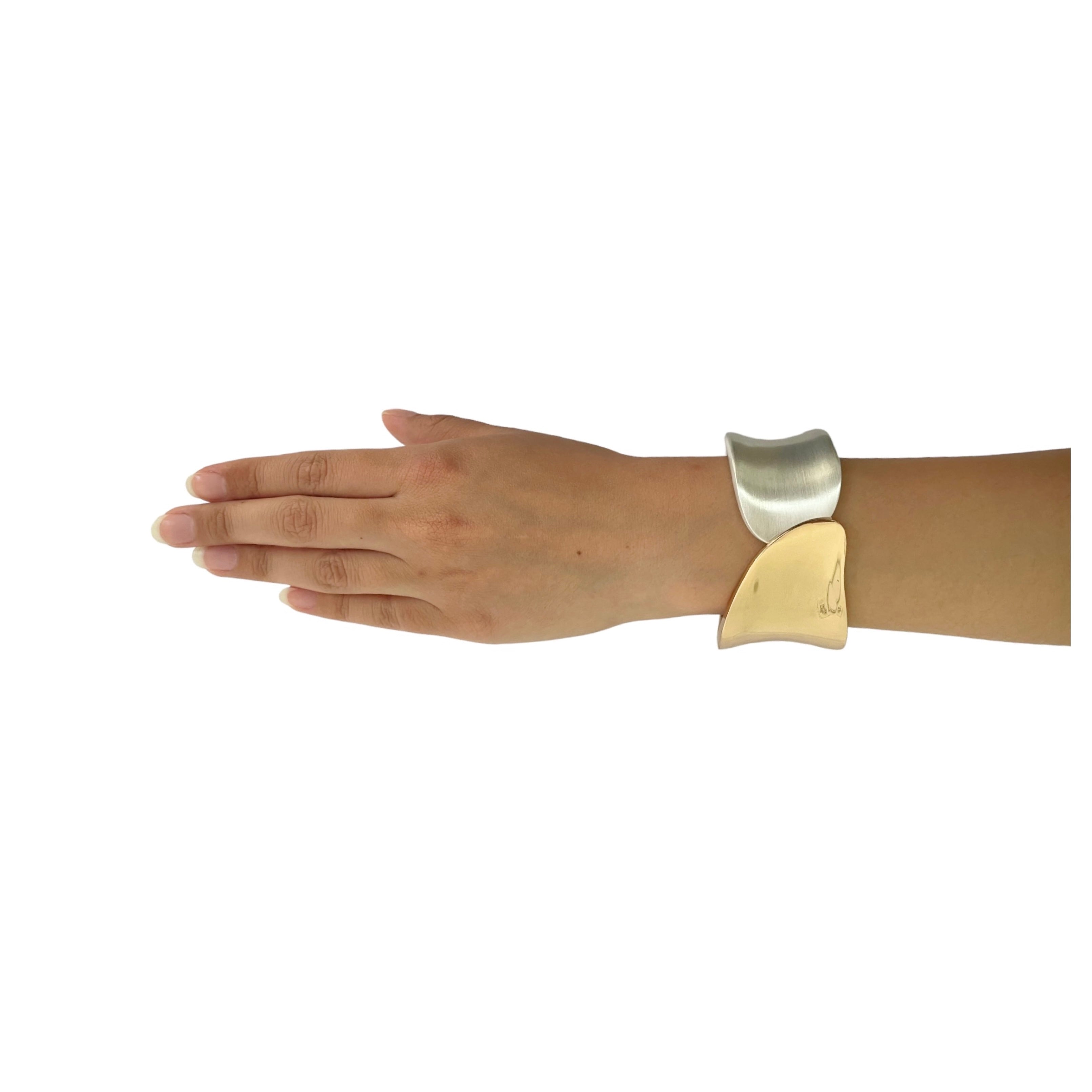 Brazalete en Chapa de Oro 14k