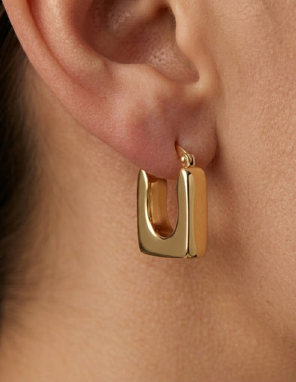 Arracadas Mancini de Oro de 10k