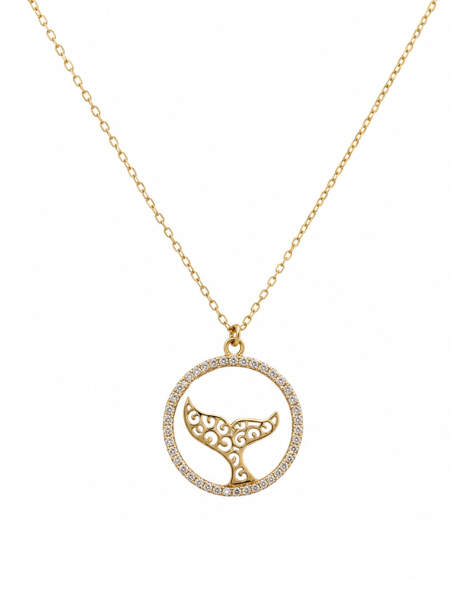 Collar Cola de Sirena de oro 10 K