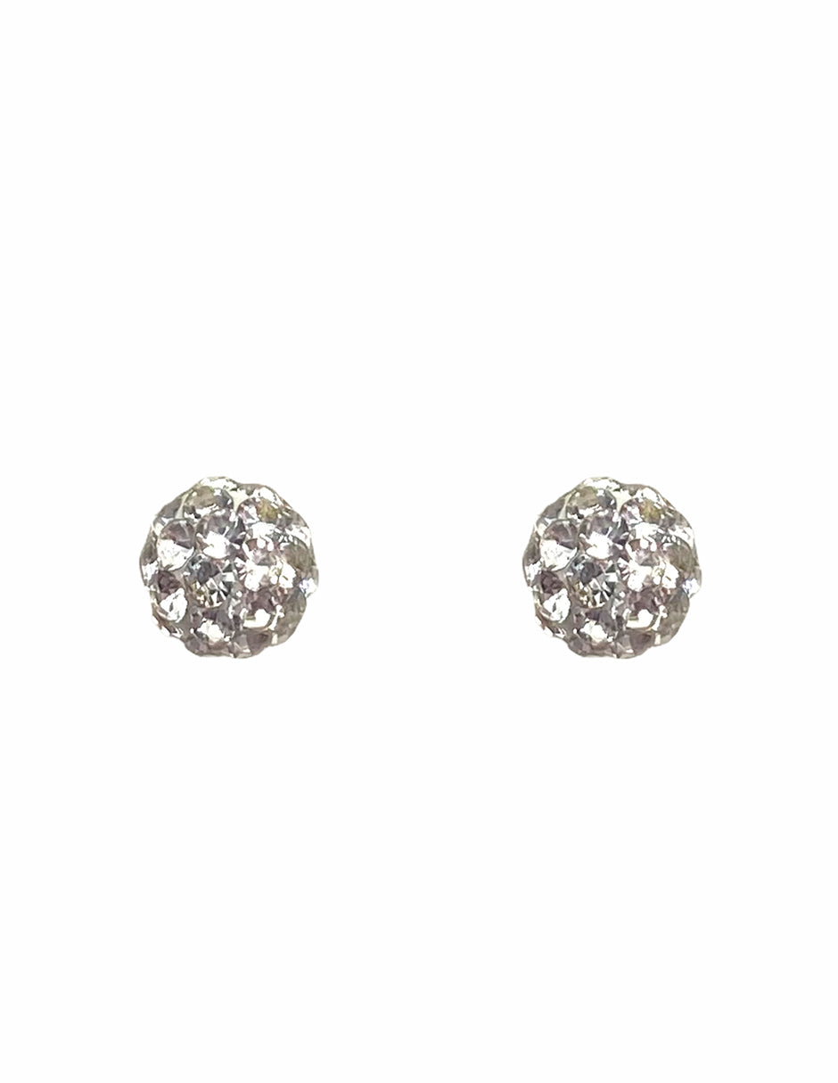Broquel Bola de Fuego 4mm - en Oro de 10k
