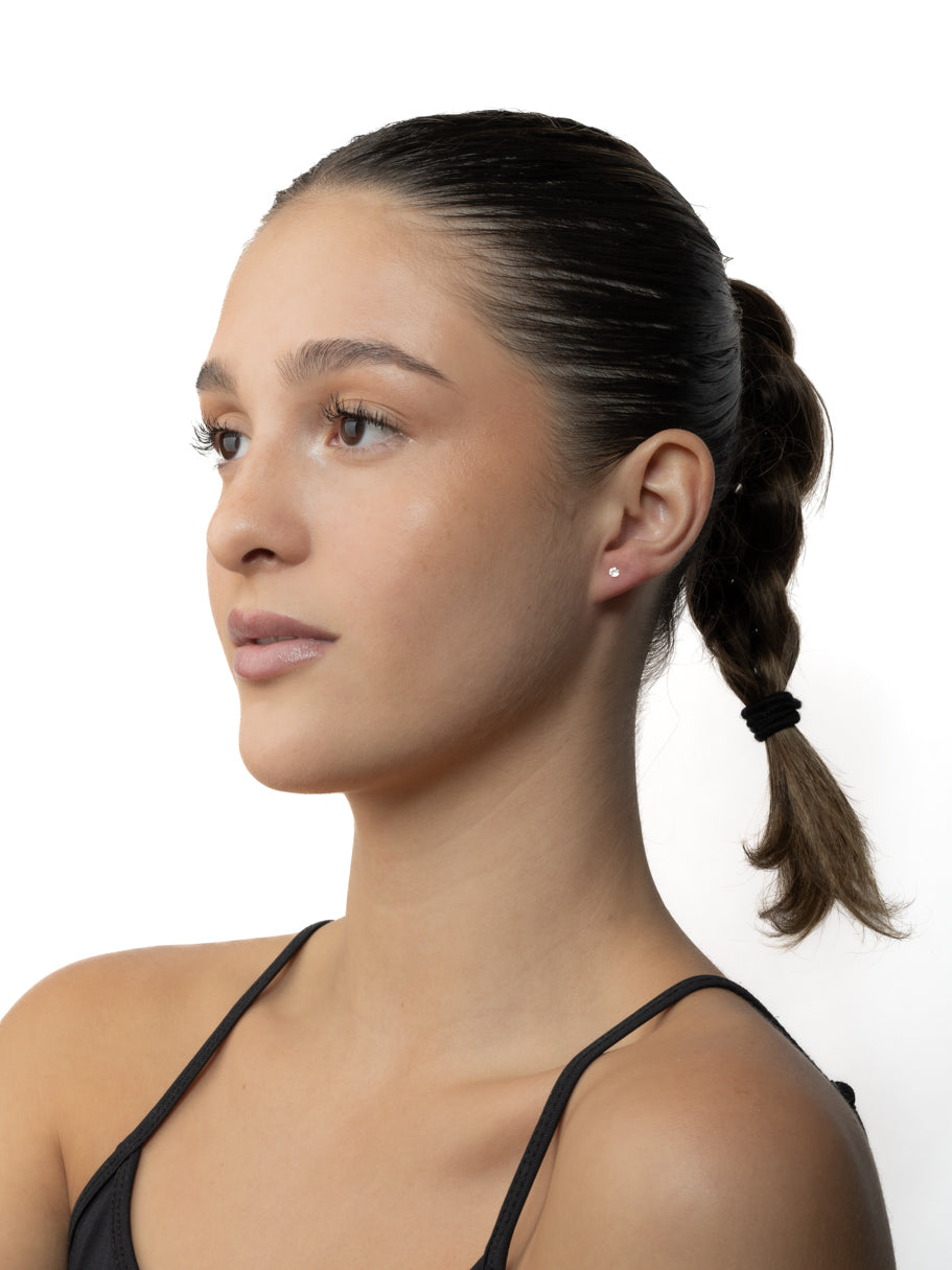 Broquel de la Suerte para Recién Nacida en Oro de 10k  - ABRIL