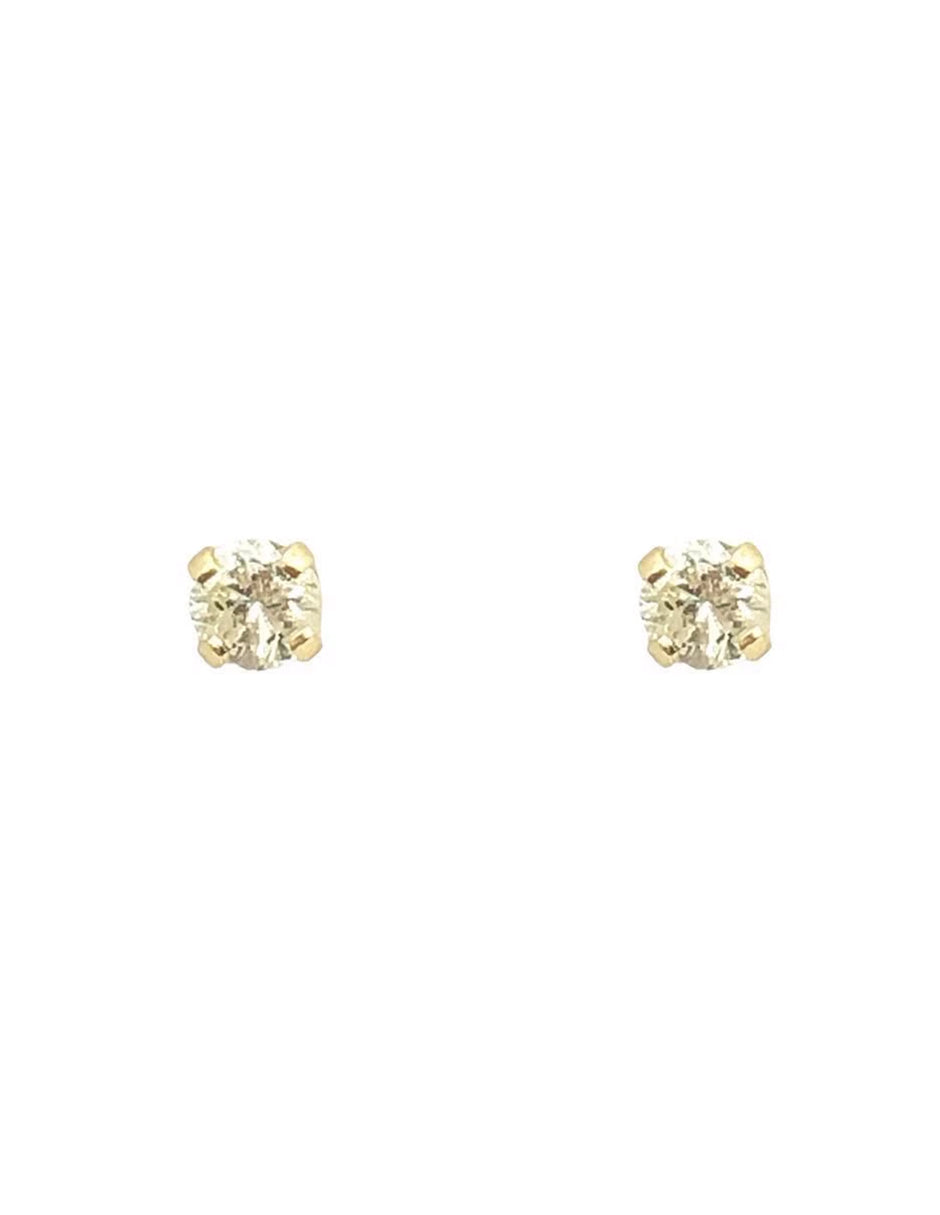 Broquel de Diamante en Oro de 14k