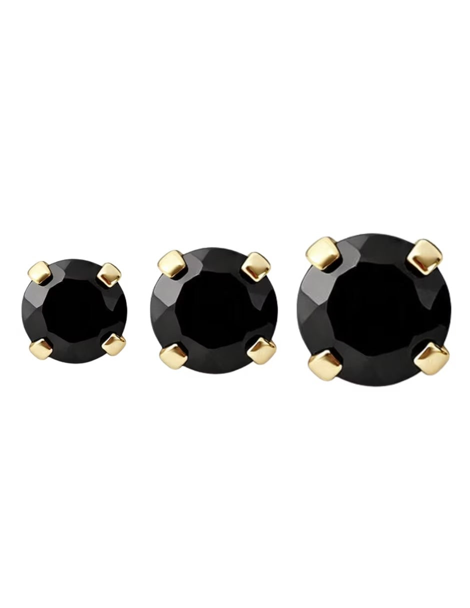 Set Piercing Onix Oro 10k