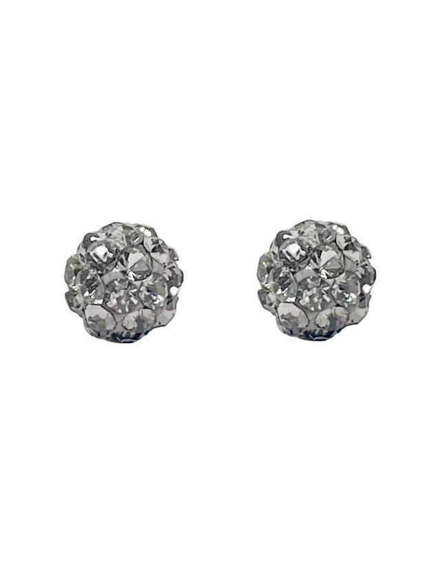 Broquel Bola de Fuego Gris 4mm - EN ORO 10K