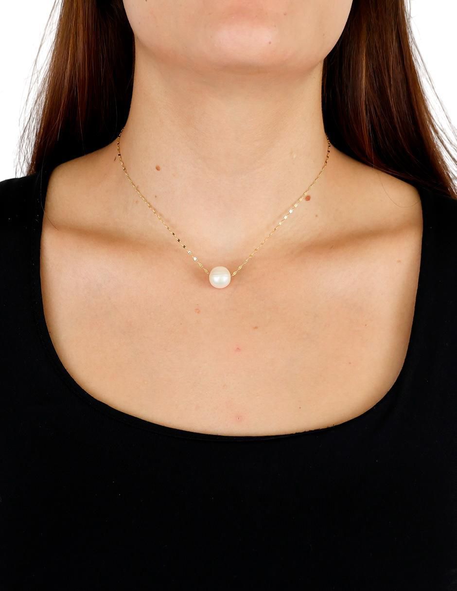 Collar de Perla en Oro de 10k