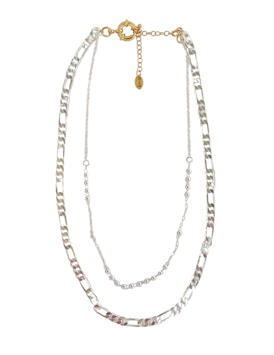 Collar Palma en  Chapa de Oro 14k