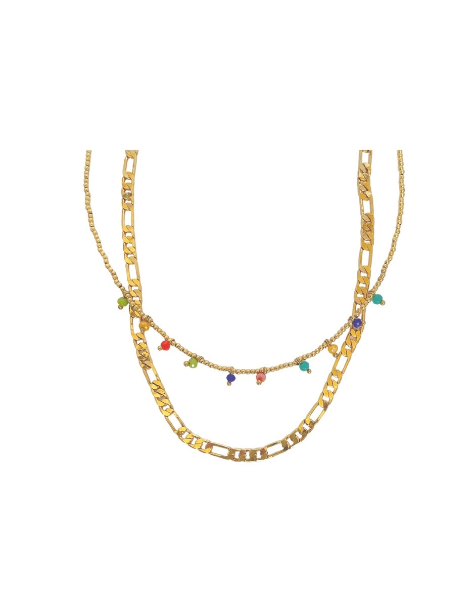 Collar Leila en Chapa de Oro 14k