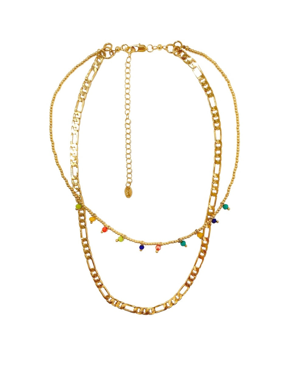 Collar Leila en Chapa de Oro 14k