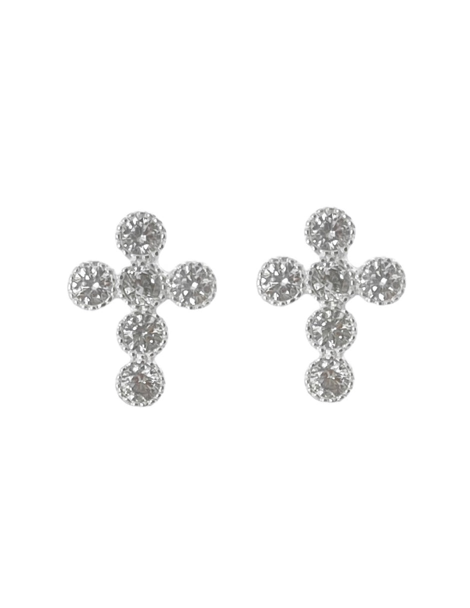 Broquel Cruz de Plata con Zirconias