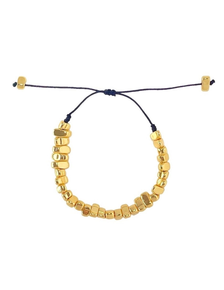 Pulsera Ajustable en Chapa de Oro 14k