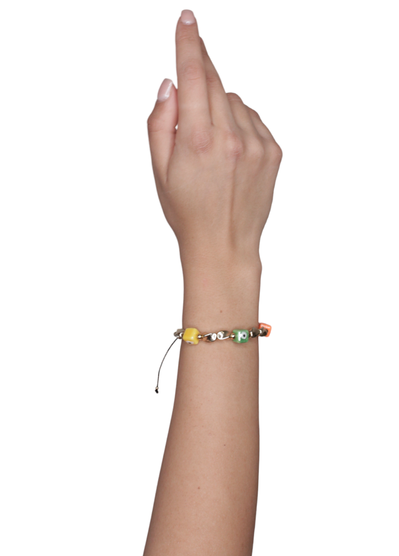 Pulsera Ojo Turco en Chapa de Oro 14k