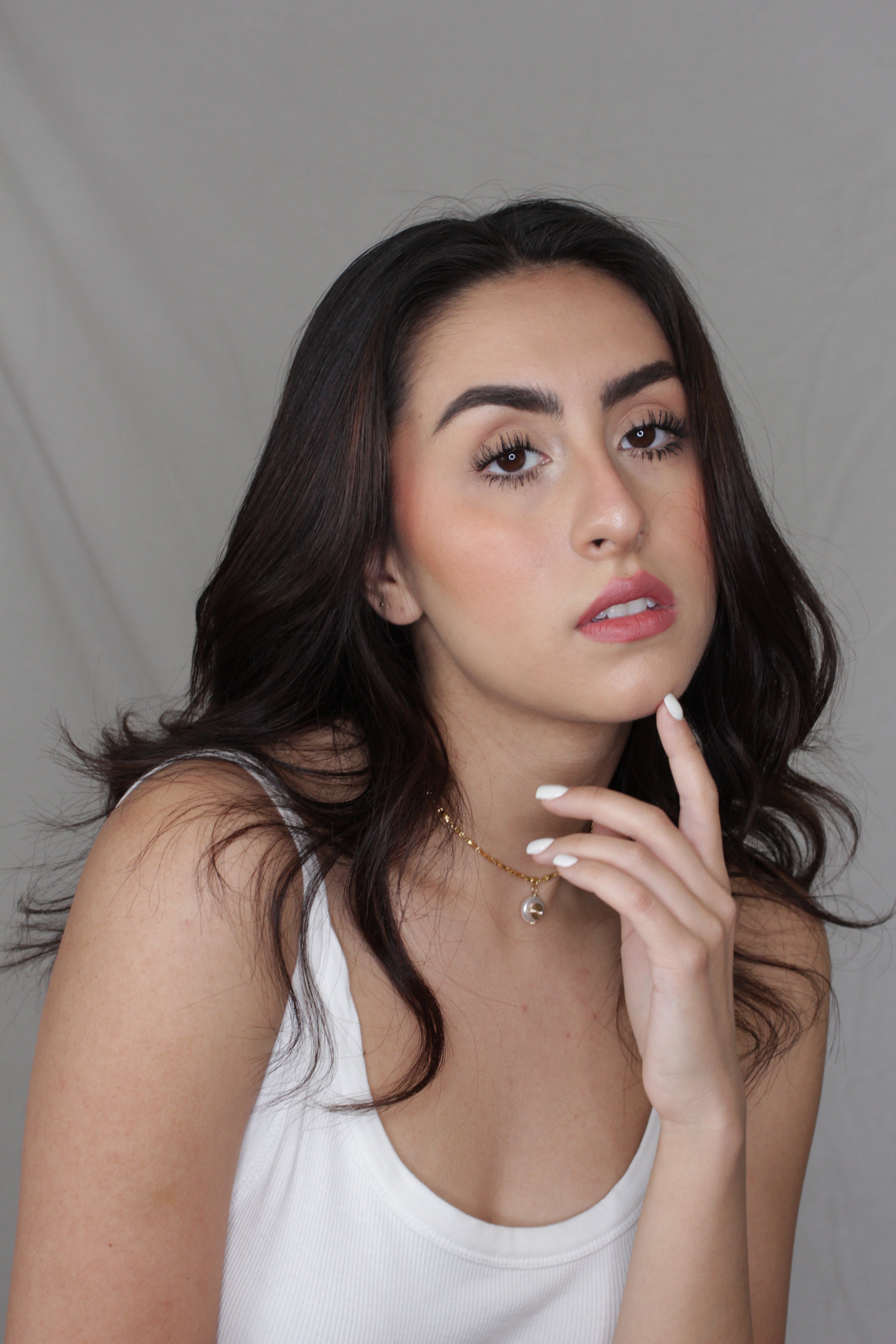 Collar Espiral con Perla en Chapa de Oro 14k