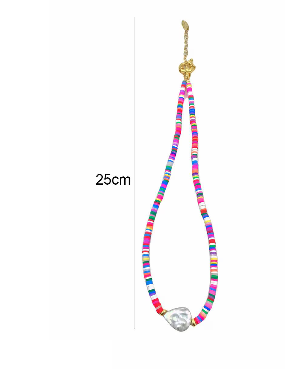 Collar de Puka y Aretes de Perla Dama