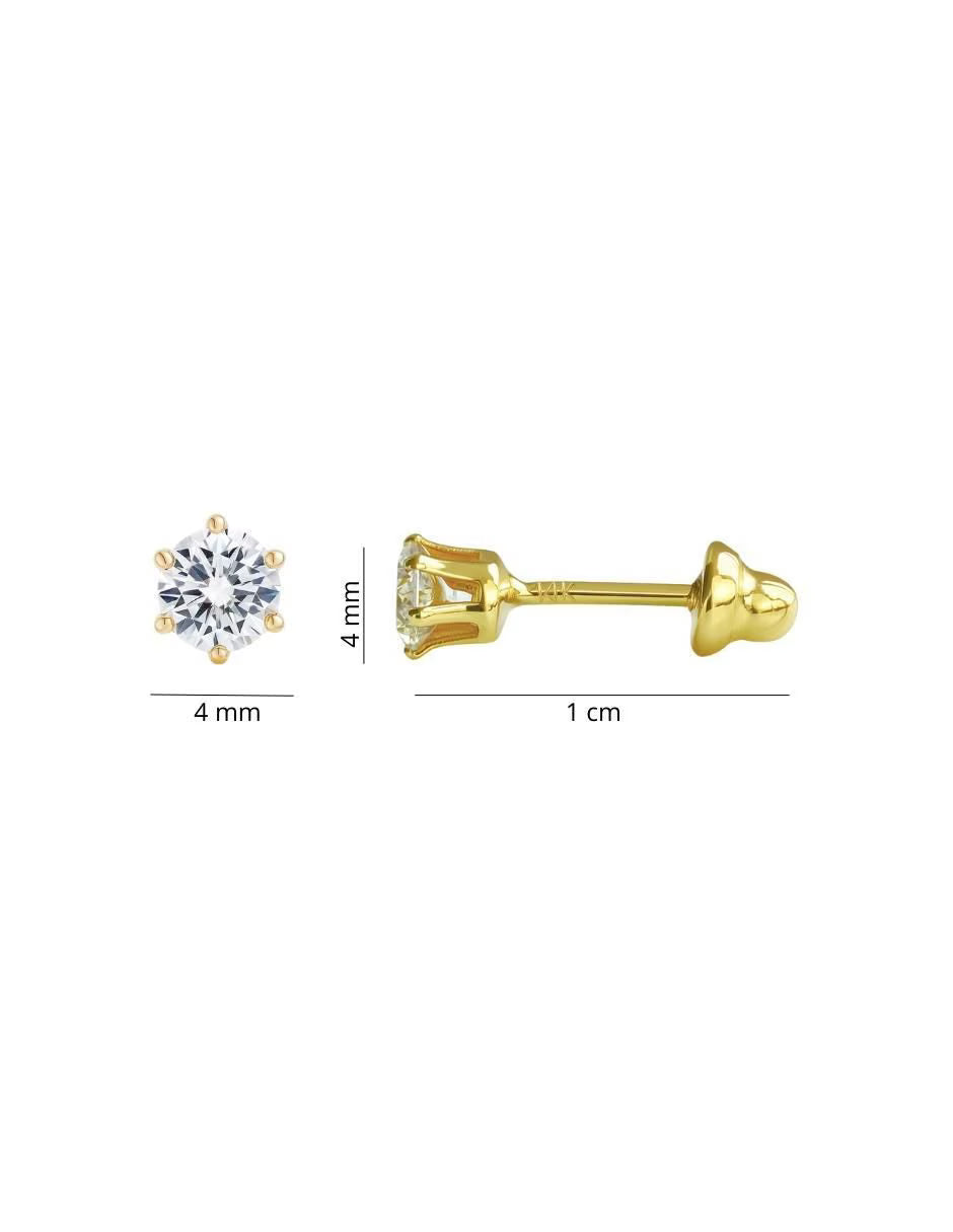 Aretes y collar de mariposa con acabado chapa de oro 14 K zirconia