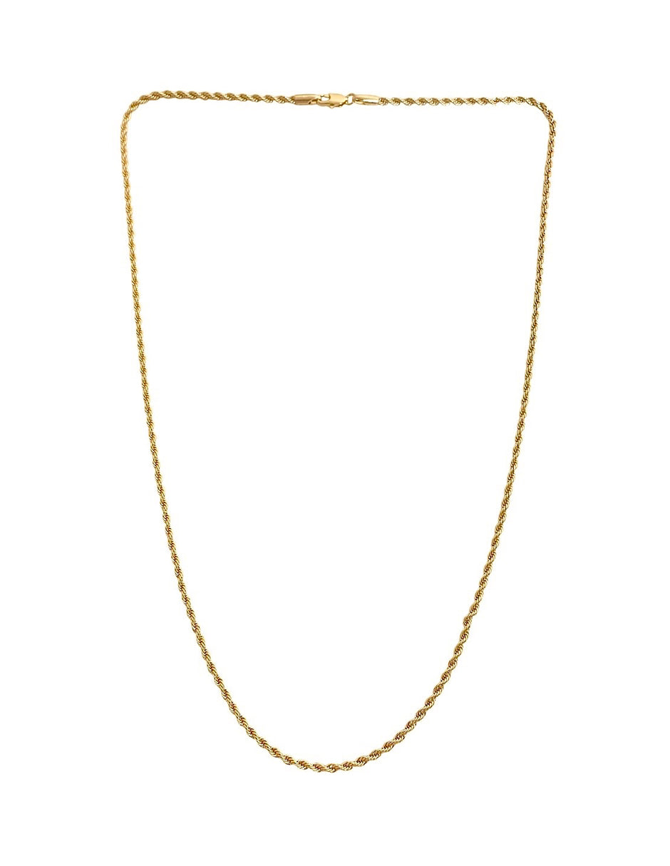 Collar Curveado en Chapa de Oro de 14K
