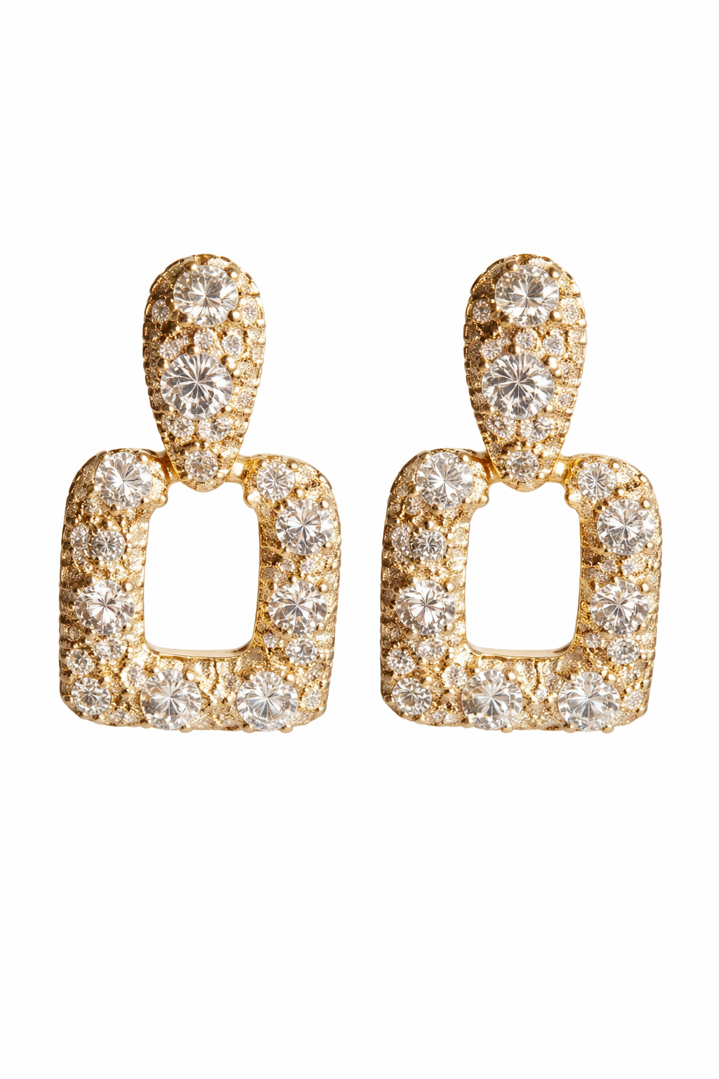 Aretes Dorados en Chapa de Oro 14k