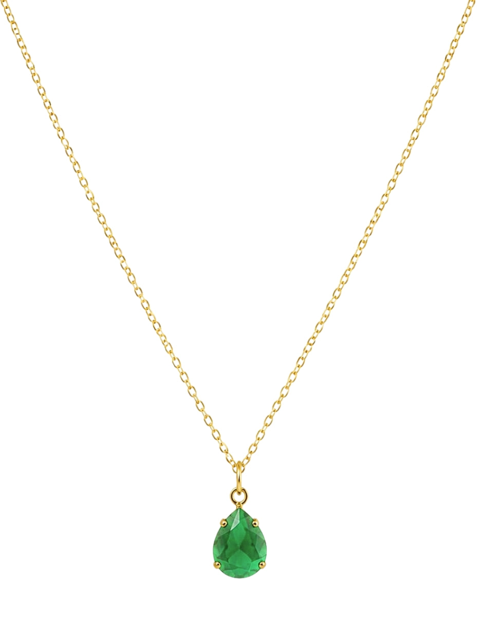 Collar con Esmeralda Natural en Oro de 10K