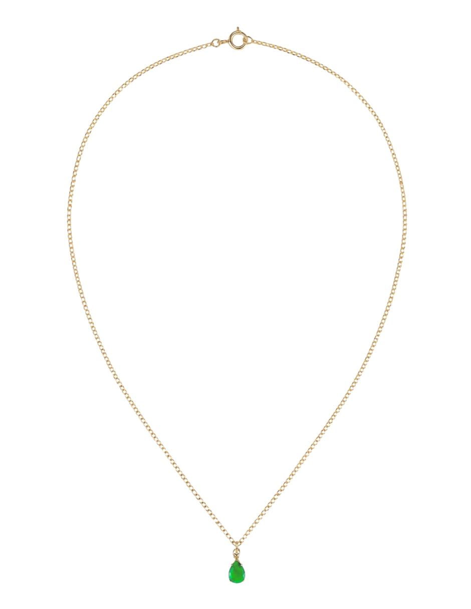 Collar con Esmeralda Natural en Oro de 10K