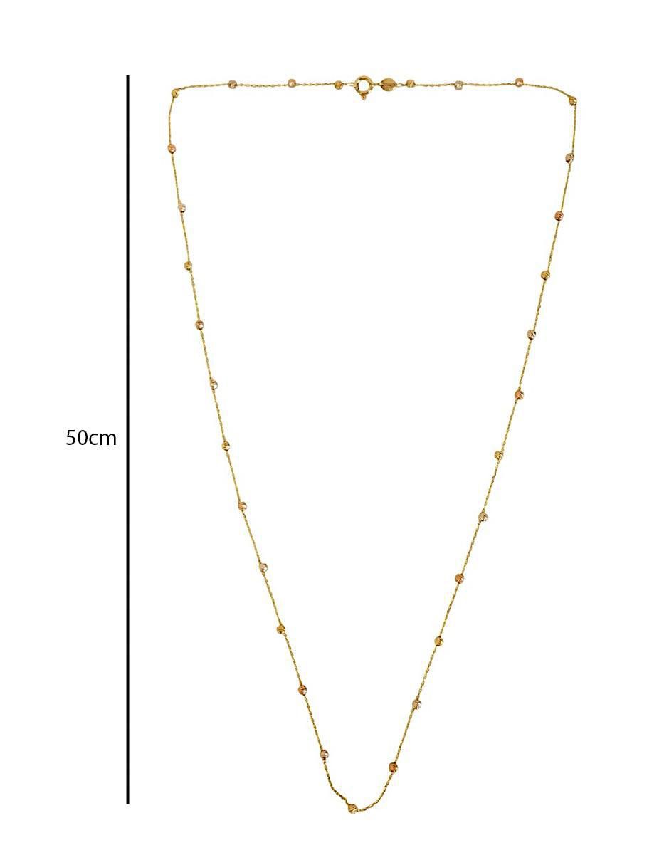 Collar con Bolitas en Oro de 10k