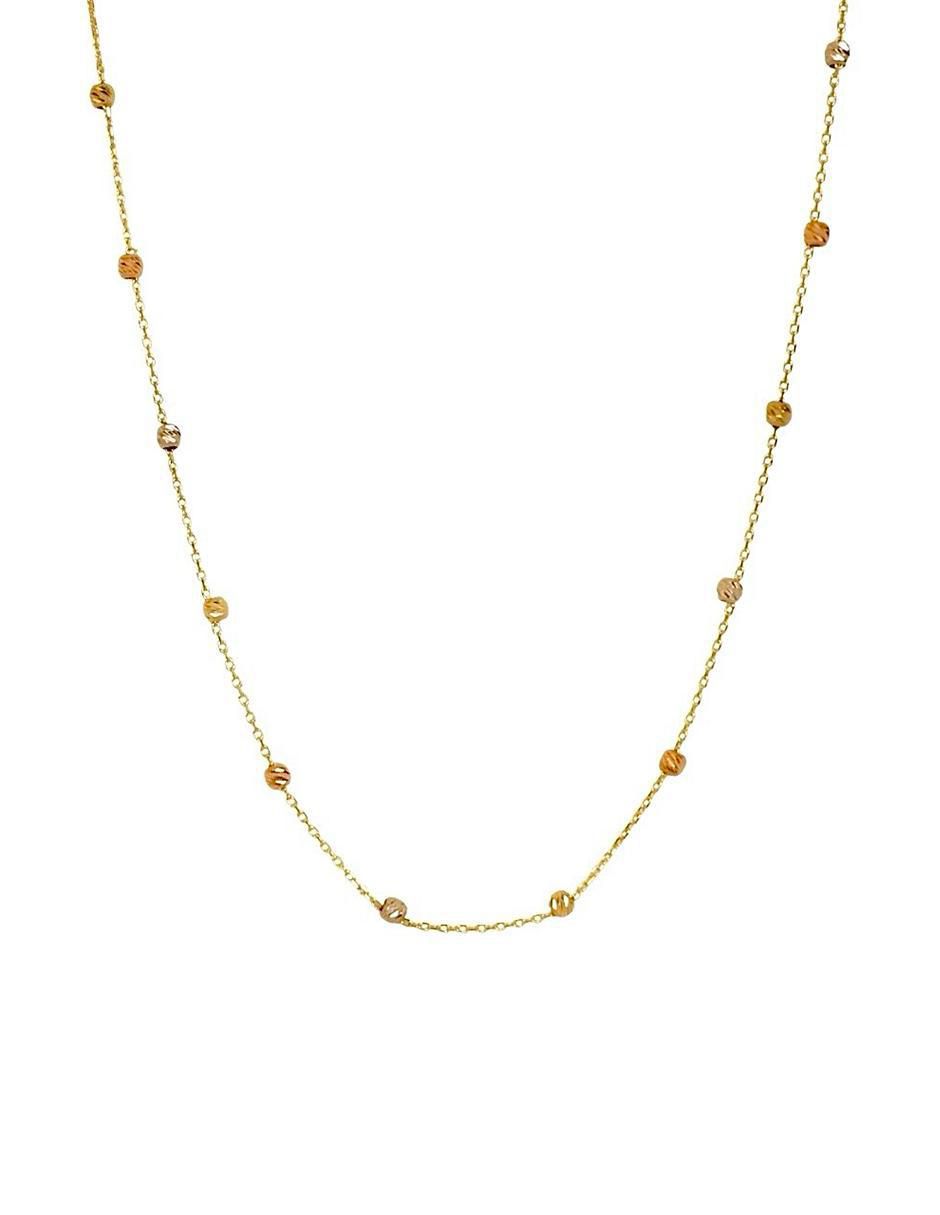 Collar con Bolitas en Oro de 10k