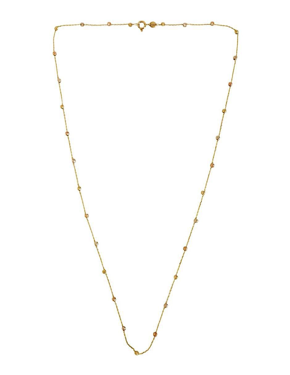 Collar con Bolitas en Oro de 10k
