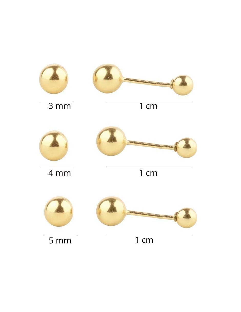 Set Broqueles Oro 10k