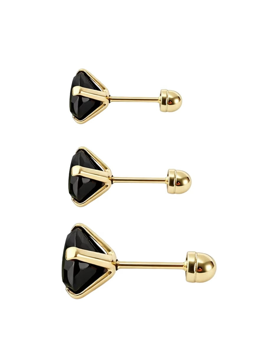 Set Piercing Onix Oro 10k