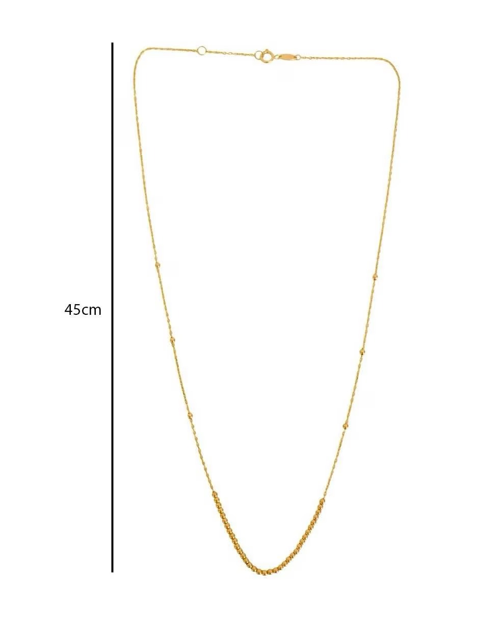 Collar con Bolitas en Oro de 10k