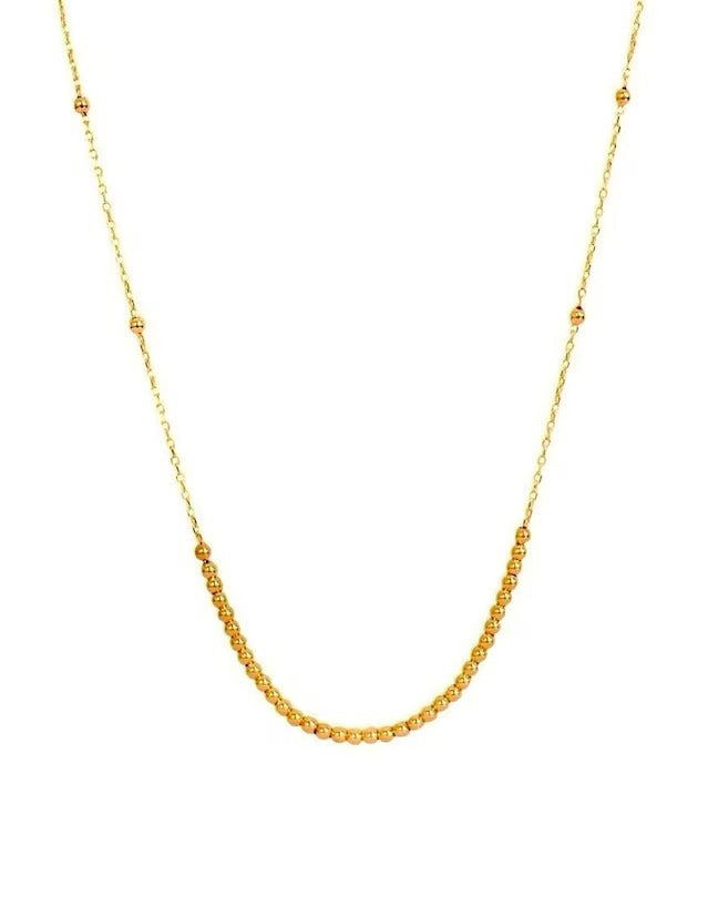 Collar con Bolitas en Oro de 10k