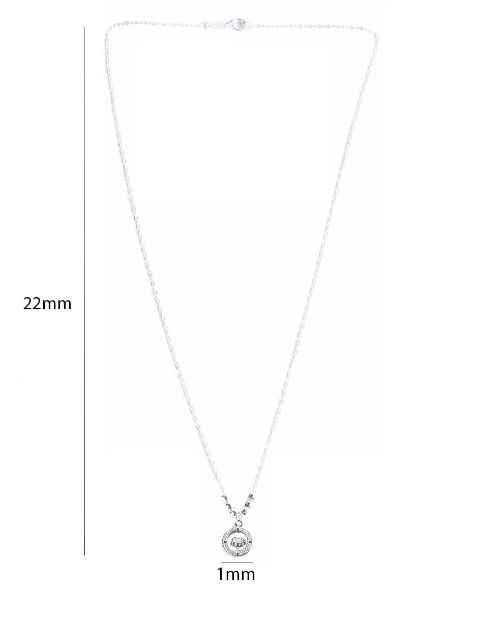 Collar con Dije de Corazón en Plata de Ley .925