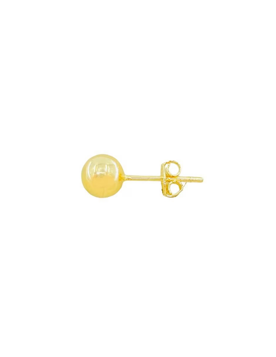 Broqueles 5mm Oro 10k con Mariposa