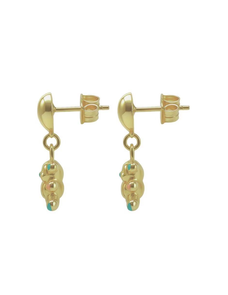Aretes de Oso en Oro 14k