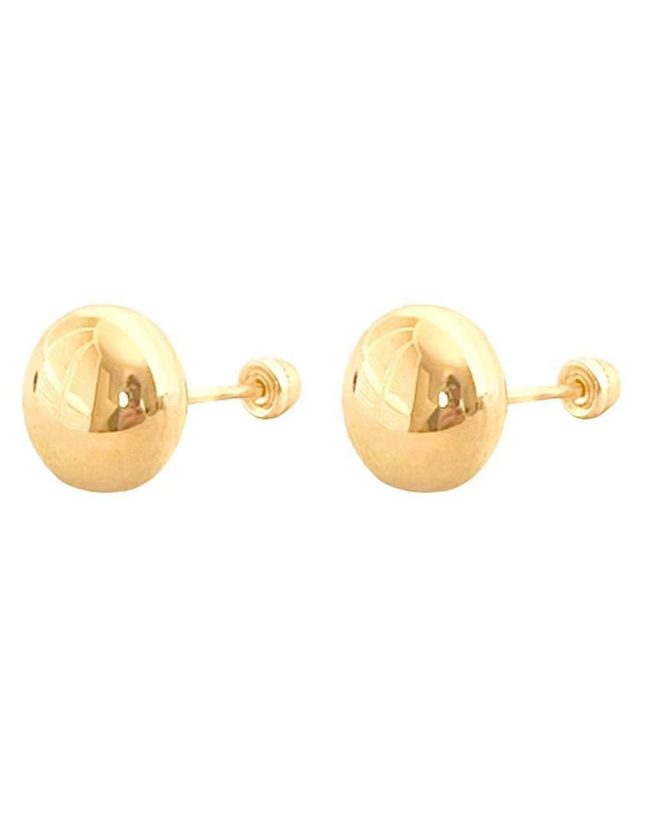 Broquel Tipo Luneta 4 mm Oro 10k