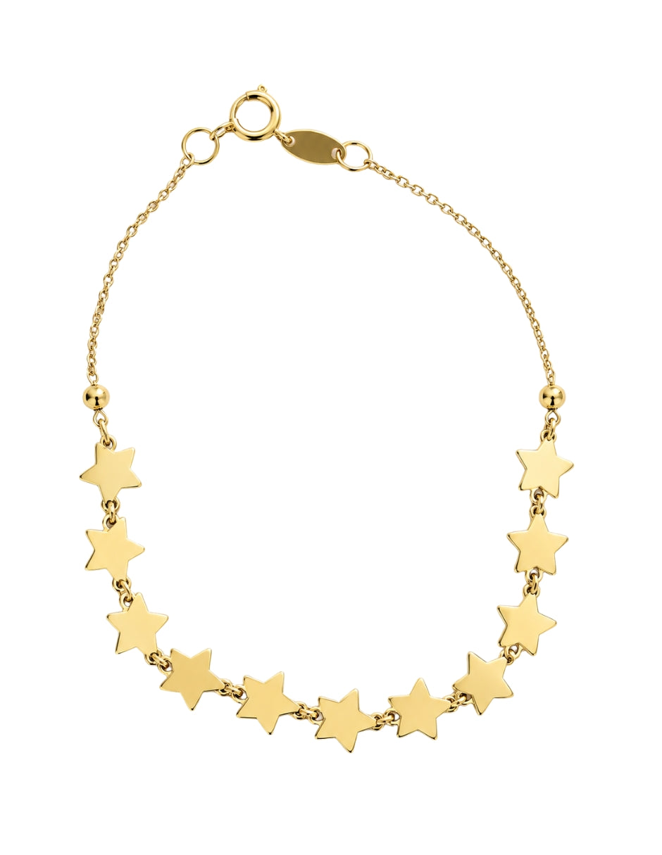 PULSERA MANCINI ESTRELLAS ORO 10K
