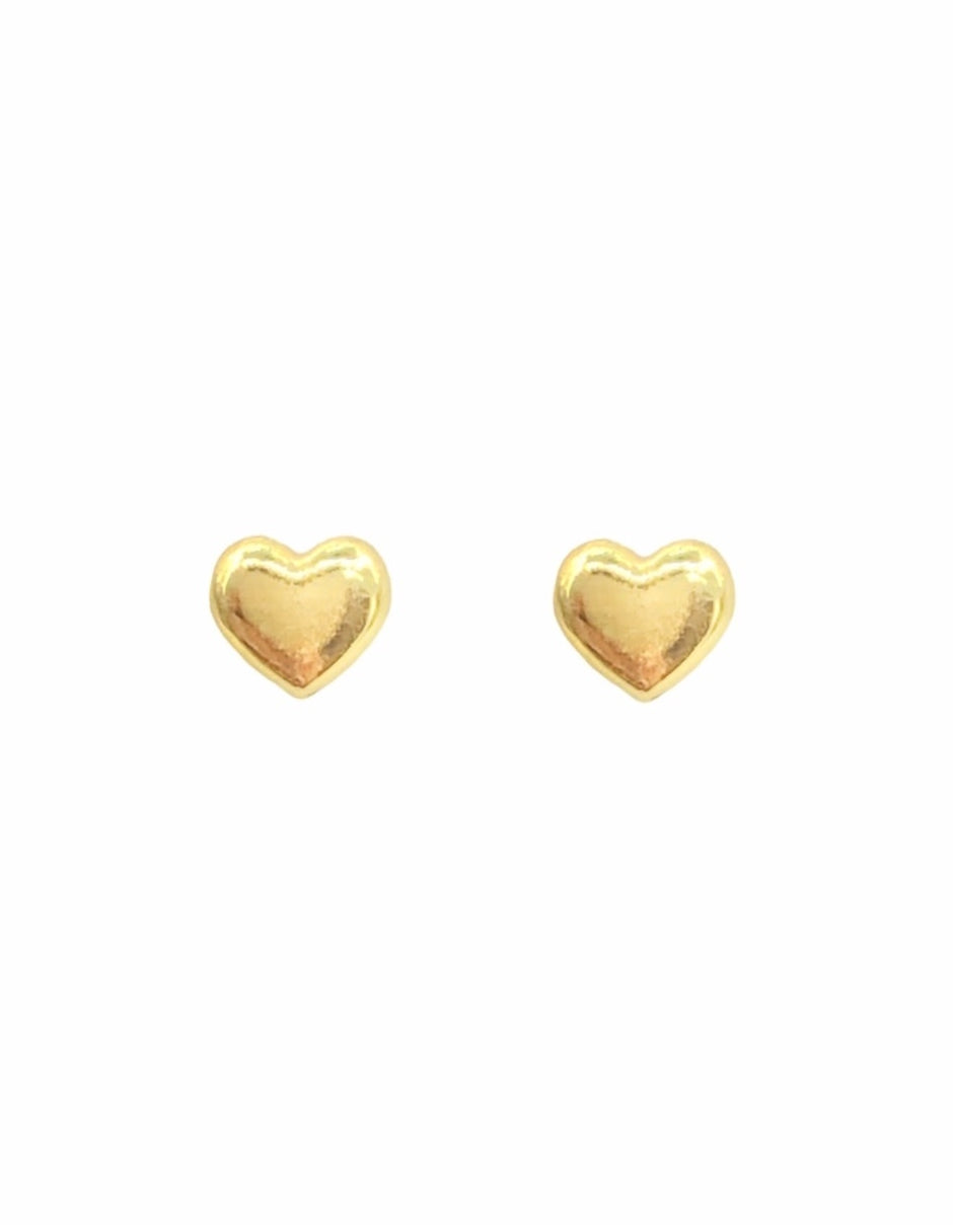 Broquel Corazón en Oro 10k