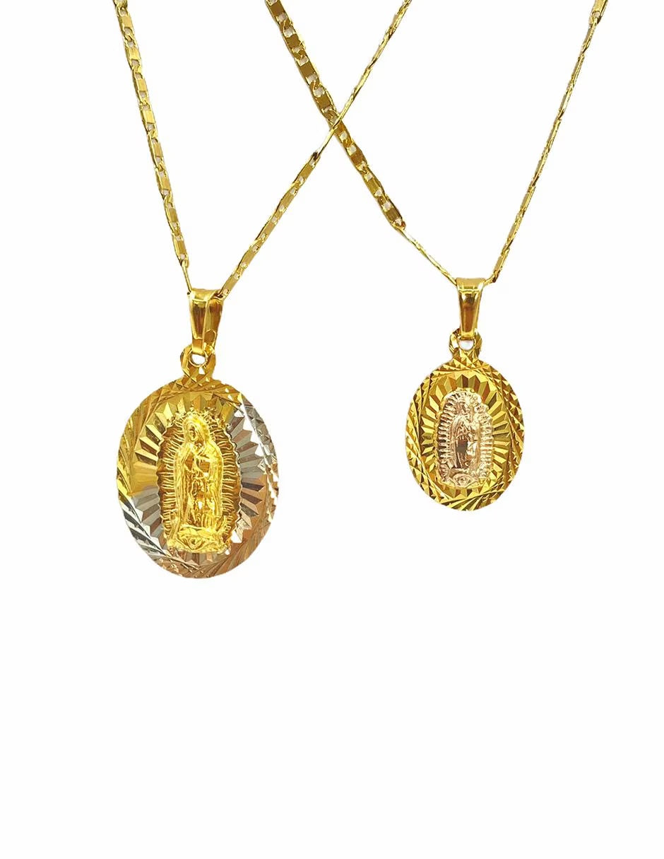 Duo de Medallas Virgen de Guadalupe