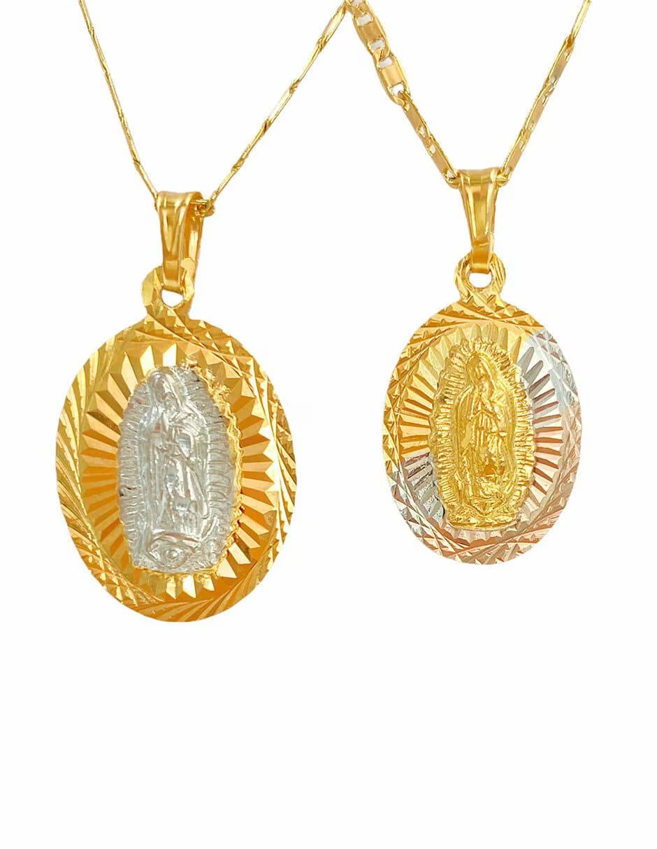 Duo de Medallas Virgen Guadalupe