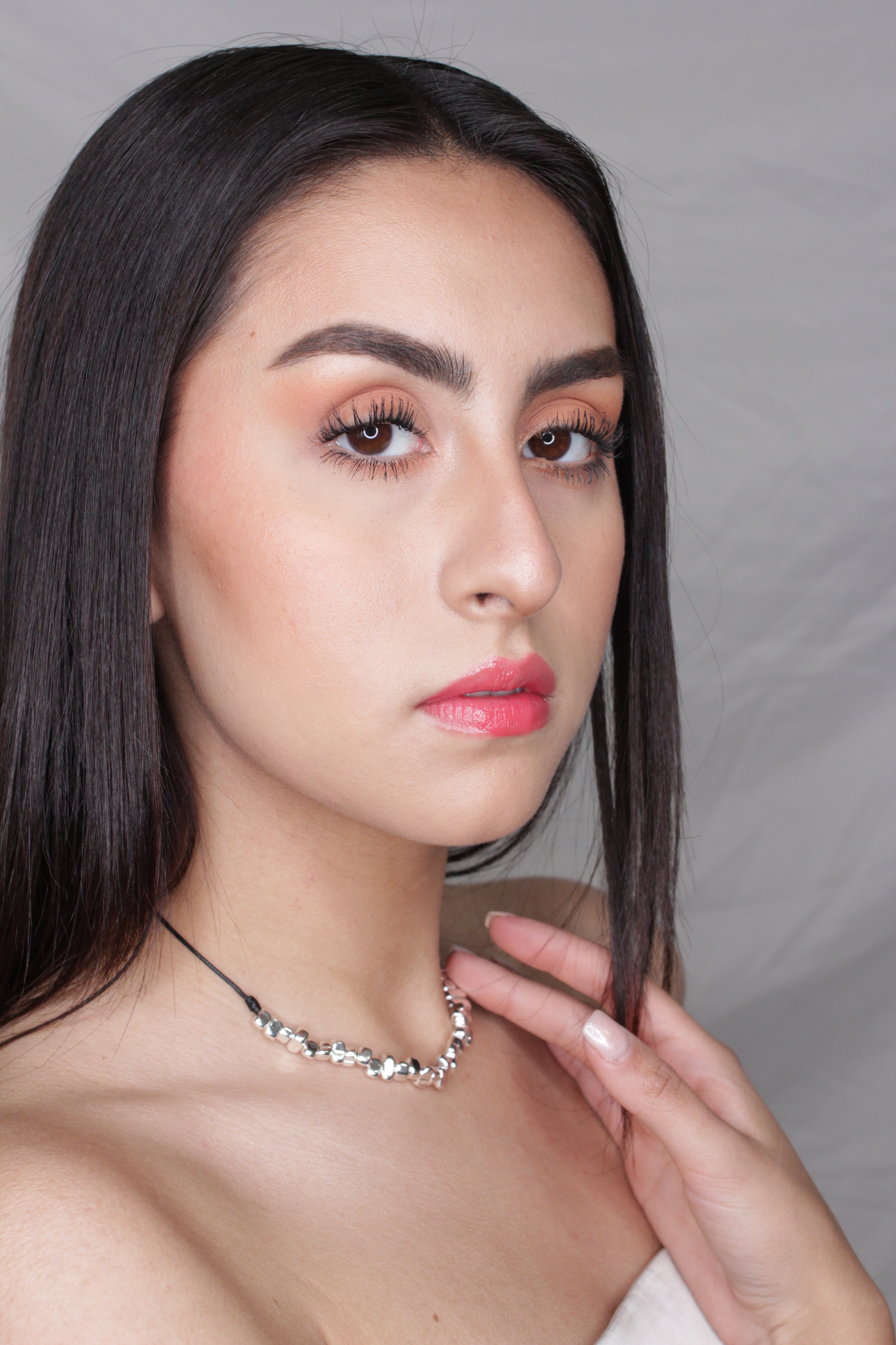 Collar Crista Plateado en Chapa de Oro 14k